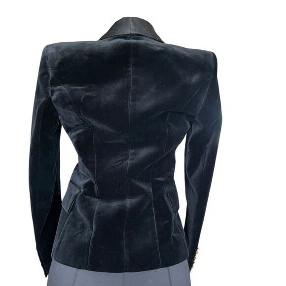 Authentic 2015 Balmain x H&M Collab black velvet blazer. - Picture 7 of 12